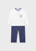 Mayoral Baby 1554-015 Komplet 2-częściowy dla chłopca Tinta
