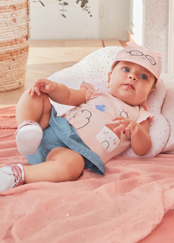 Mayoral Newborn 1859-031 Komplet Lyocell Tencel ECOFRIENDS dla dziewczynki Jeans&róż