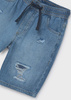 Mayoral Junior 6210-097 Bermudy jeansowe jogger z przetarciami Medio