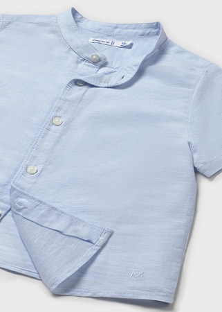 Mayoral Baby 1110-072 Koszula z krótkim rękawem ze stójką z lnem Brisa