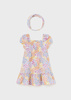 Mayoral Baby 1923-020 Sukienka z nadrukiem i opaską Dalia