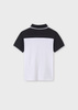 Mayoral Junior 6134-051 Koszulka polo z krótkim rękawem Blanco-cuarzo