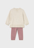 Mayoral Baby 2595-079 Komplet 2-częściowy trykotowy Orquidea