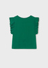 Mayoral Junior 6060-055 Bluzka na ramiączkach z ażurem ECOFRIENDS dla dziewczynki  Zielona
