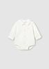 Mayoral Newborn 2797-032 Body koszulowe z długim rękawem Crudo