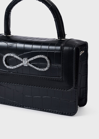 Mayoral 10492-016 Torebka z ozdobną kokardką dla dziewczynki Czarna