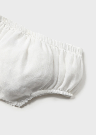 Mayoral Newborn 1821-023 Sukienka wizytowa z pasującymi majteczkami dla dziewczynki Nata