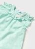 Mayoral Baby 1280-065 Komplet 2-częściowy ze spodenkami dla dziewczynki Aqua