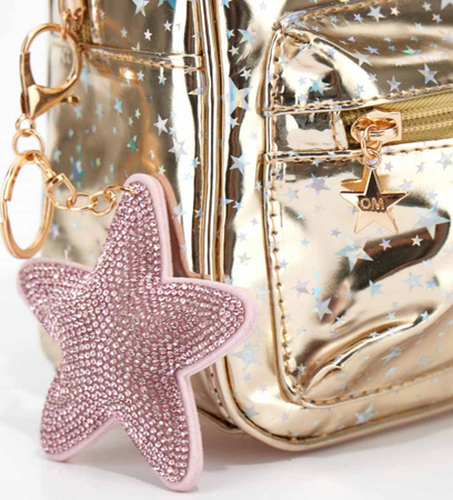 Original Marines DEAA9418F Złoty plecak z przywieszką dla dziewczynki