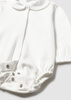 Mayoral Newborn 2722-085 Body z kołnierzykiem dla dziewczynki  Blanco