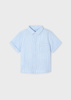 Mayoral Mini 3117-006 Koszula w paski z krótkim rękawem z kołnierzykiem dla chłopca  Burbuja