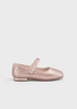 Mayoral 46469-048 Buty balerinki cekinowe Kolor Oro rosa