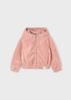 Mayoral Mini 4419-054 Bluza z kapturem zapinana na suwak dla dziewczynki Nude