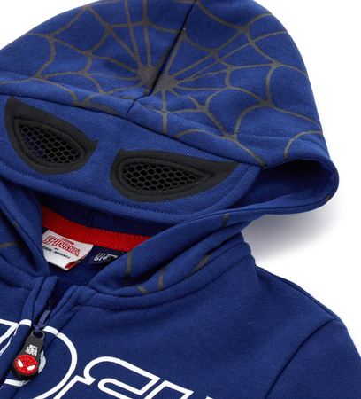 Original Marines DDAV2757B Bluza z kapturem dla chłopca Marvel Spiderman Kobalt