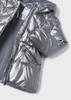 Mayoral Mini 4491-057 Kurtka zimowa metaliczna dla dziewczynki ECOFRIENDS Kolor sombra