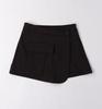 Ido 4B719/00 Krótkie spodenki/spódnico-spodenki z kieszenią Negro