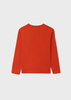 Mayoral Junior 842-037 Koszulka chłopięca z długim rękawem ECOFRIENDS pomarańczowa