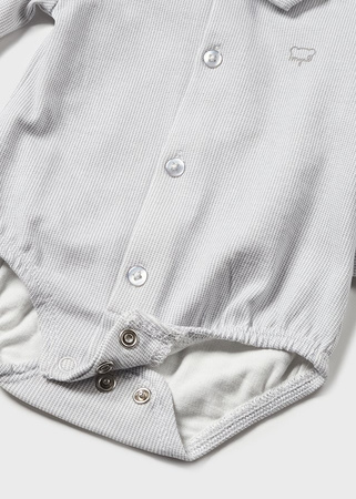 Mayoral Newborn 2759-069 Body koszulowe z długim rękawem ECOFRIENDS gris