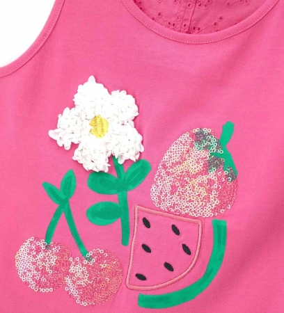 ORIGINAL MARINES DFP3196CF Koszulka z aplikacją Róż