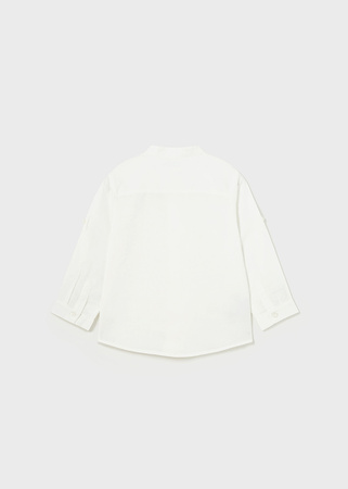 Mayoral Baby 1116-071 Koszula z długim rękawem ze stójką dla chłopca Biała