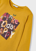 Mayoral Mini 4015-060 Koszulka z długim rękawem dla dziewczynki ECOFRIENDS  Mostaza