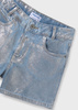 Mayoral Junior 6217-064 Krótkie spodenki jeans Claro foil