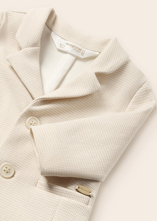 Mayoral Newborn 1402-088 Marynarka z bawełny dla chłopca Crudo