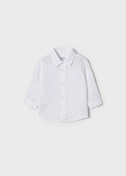 Mayoral Baby 117-032 Koszula z długim rękawem dla chłopca Blanco