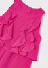 Mayoral Mini 3856-054 Kombinezon letni z falbanami dla dziewczynki Fucsia