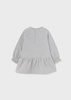 Mayoral Baby 2956-011 Sukienka dzianinowa dla dziewczynki ECOFRIENDS Szara