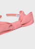 Abel&Lula 5420-007 Opaska z kokardą z krepy dla dziewczynki  Salmon