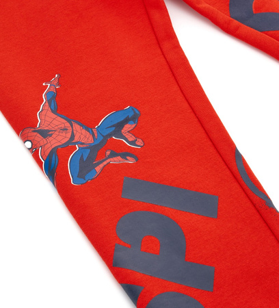 Original Marines DDAV2758B Spodnie dresowe z aplikacją Marvel Spiderman Czerwone