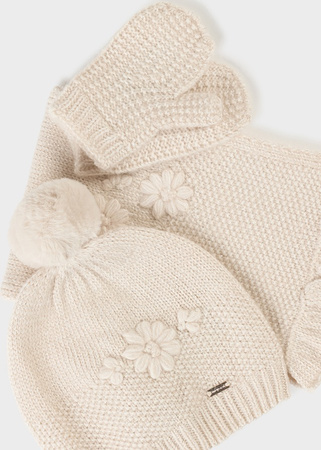 Mayoral 10535-016 Komplet czapka, szalik i rękawiczki dla dziewczynki Jengibre