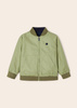 Mayoral Mini 3460-062 Kurtka dwustronna przeciwwiatrowa dla chłopca Granat i  zieleń