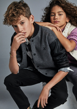 Mayoral Junior 7455-033 Kurtka bomber dla chłopca Lapiz vig