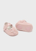 Mayoral Newborn 9630-031 Buty balerinki z pomponami dla noworodka Colorete