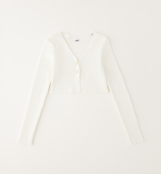 Ido 4G681 Sweter trykotowy w prążek Śmietanka