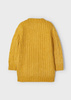 Mayoral Mini 4310-093 Kardigan z warkoczowym splotem dla dziewczynki ECOFRIENDS żółty