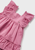 Mayoral Baby 1913-089 Sukienka z haftem i falbanami Hibiscus