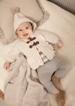 Mayoral Newborn 2518-046 Długie spodnie wizytowe dla noworodka  szare