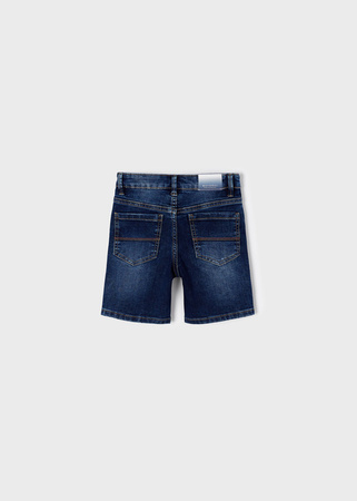 Mayoral Mini 3258-056 Bermudy jeans z kieszeniami dla chłopca Granatowe