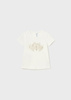 Mayoral Baby 105-047 Koszulka z krótkim rękawem ECOFRIENDS Ecru