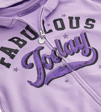 Original Marines DDA3568F Bluza zapinana na suwak dla dziewczynki Fioletowa