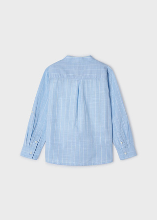 Mayoral Mini 3121-031 Koszula z długim rękawem ze stójką dla chłopca Celeste