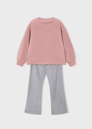 Mayoral Mini 4721-032 Komplet 2-częściowy z bluzą i szerokimi leginsami Marquillaje