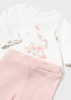 Mayoral Newborn 2702-007 Komplet 3-częściowy dla dziewczynki  Rubor