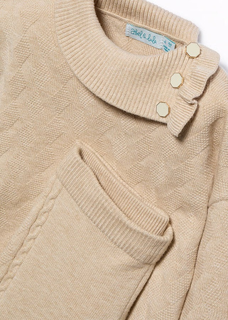 Abel&Lula 5721-011 Komplet trykotowy ze spodniami dla dziewczynki Avena vig