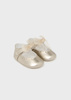 Mayoral Newborn 9687-034 Buty balerinki z kokardką dla noworodka Light gold