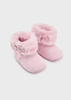 Mayoral Newborn 9567-039 Buty z futerkiem dla noworodka  Rosa baby