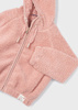 Mayoral Mini 4419-054 Bluza z kapturem zapinana na suwak dla dziewczynki Nude